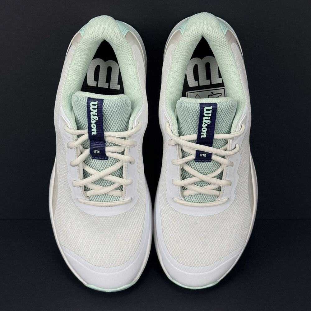 Wilson Intrigue Lite SAMPLE Women’s 7,5 WRS33726S White Bay Blue New - Picture 7 of 9